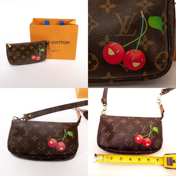 ⚜️SOLD⚜️ LOUIS VUITTON Monogram Cherries Pochette - Picture 6 of 8